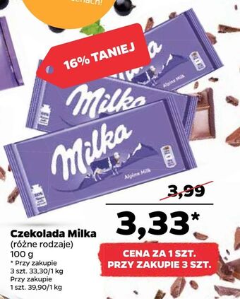 Netto Czekolada Milka oferta