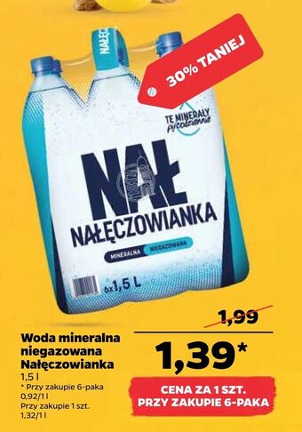 Netto Woda mineralna niegazowana Nałęczowianka oferta