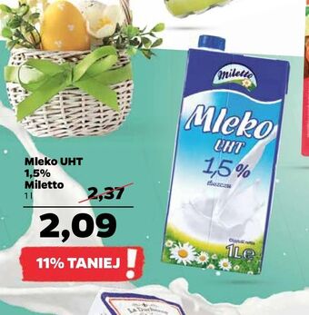 Netto Mleko UHT 1,5% Miletto oferta