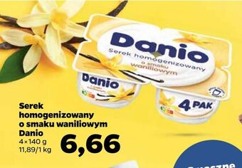 Netto Serek homogenizowany o smaku waniliowym Danio oferta