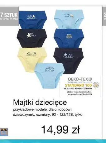 KiK Majtki chłopięce rozm. 92-128 1 SZT oferta