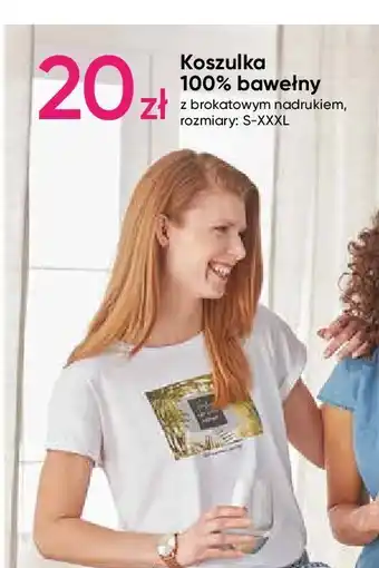 Pepco Koszulka bawełniana z brokatowym nadrukiem s-3xl 1 SZT oferta