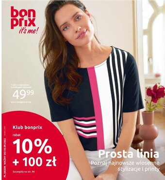 BonPrix T-shirt z nadrukiem i półdługim rękawem oferta