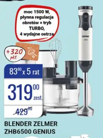 bi1 Blender Zelmer ZHB6500 Genius oferta