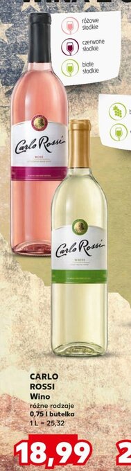 Kaufland Carlo Rossi wino 0,75l oferta