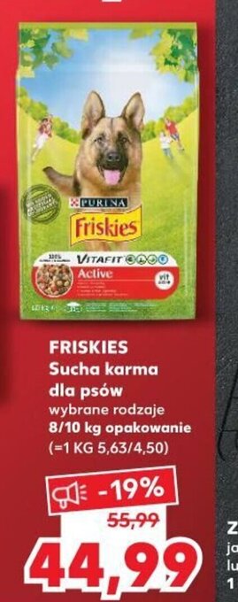 Kaufland Friskies Sucha karma dla psów 8-10kg oferta