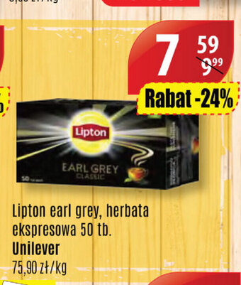 API MARKET Lipton earl grey herbata ekspresowa 50 tb. oferta
