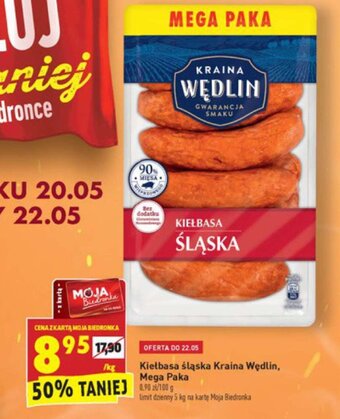 Biedronka Kiełbasa śląska 1kg oferta