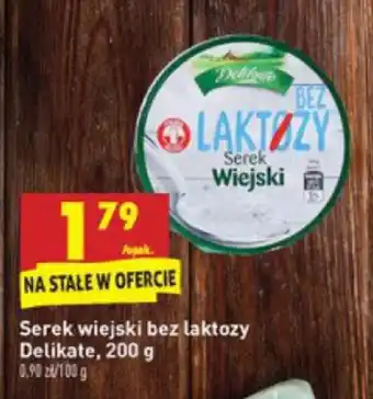 Biedronka Serek wiejski bez laktozy Delikate 200g oferta