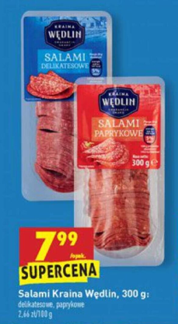 Promocja Salami 300g w Biedronka