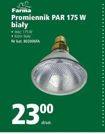 Grene Promiennik PAR 175 W biały oferta