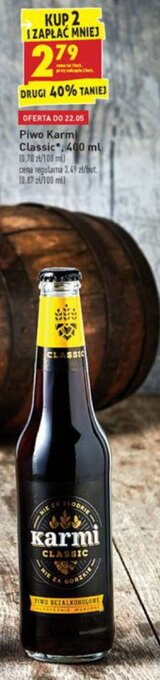 Biedronka Piwo Karmi Classic 400ml oferta