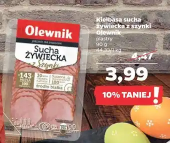 Netto Kiełbasa sucha żywiecka z szynki Olewnik oferta