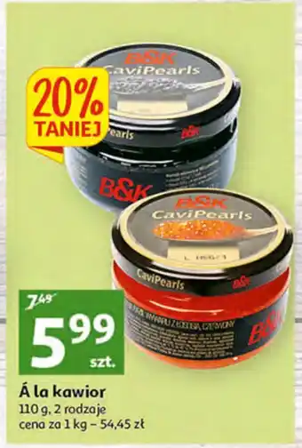 Auchan Kawior czarny z jesiotra 1 SZT 110 G oferta