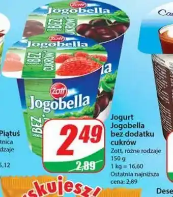 Dino Jogurt czereśnia bez cukrów 1 SZT 150 G oferta