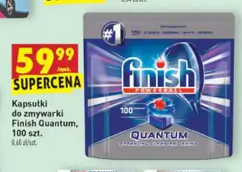 Biedronka Kapsułki do zmywarki Finish Quantum 100 sztuk oferta