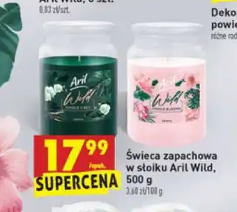 Biedronka Świeca zapachowa w słoiku Aril Wild 500g oferta