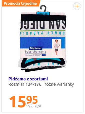 Action Piżama z szortami oferta
