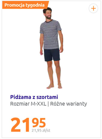 Action Piżama z szortami oferta