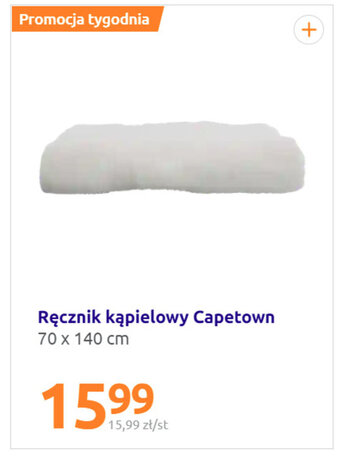Action Ręcznik kąpielowy Capetown 70 x 140 cm oferta