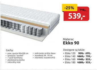 Black Red White Materac Ekko 90 oferta