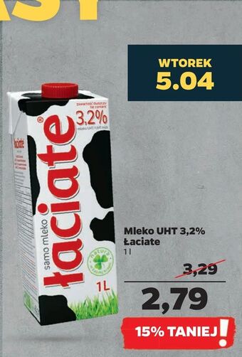 Mleko UHT 3,2% Łaciate