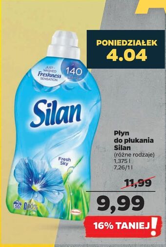 Netto Płyn do płukania Silan oferta