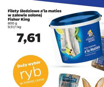 Netto Filety śledziowe a'la maties w zalewie solonej Fisher King oferta