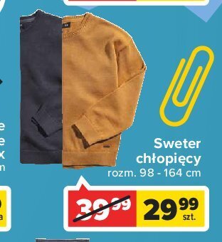 Carrefour Sweter chłopięcy rozm. 98-164 cm oferta