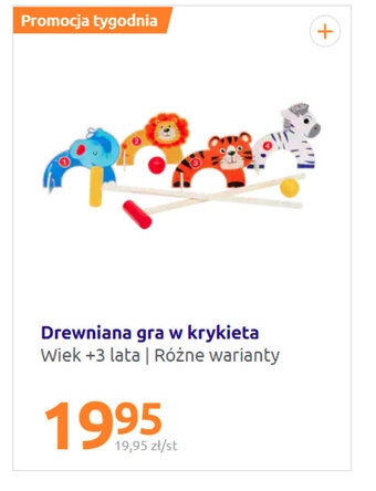 Action Drewniana gra w krykieta oferta