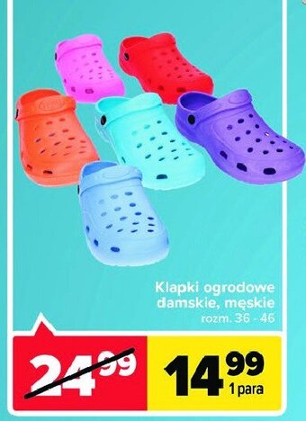 Carrefour Klapki ogrodowe damskie 36-46 oferta