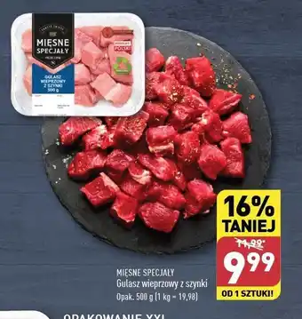 ALDI Gulasz wieprzowy z szynki oferta