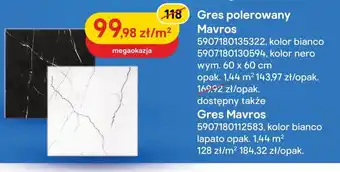 Castorama Gres polerowany Mavros 1m2 oferta