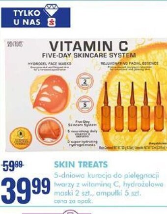 SuperPharm Skin Treats 5-dniowa kuracja do pielęgnacji twarzy z witaminą C oferta