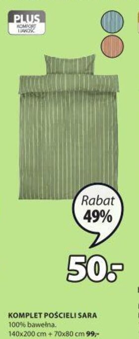 JYSK Komplet pościeli Sara oferta