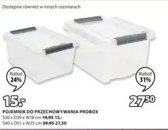 JYSK Pojemnik do przechowywania Probox 30x39x18cm oferta