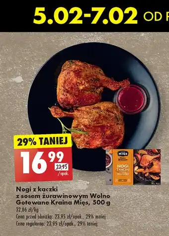 Biedronka Nogi kaczki z sosem żurawinowym oferta