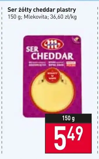 Stokrotka Ser żółty cheddar plastry 150g oferta