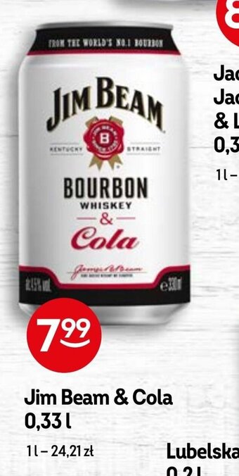 Żabka Jim Beam & Cola 0,33l oferta