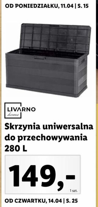 Skrzynia uniwersalna do przechowywania 280l