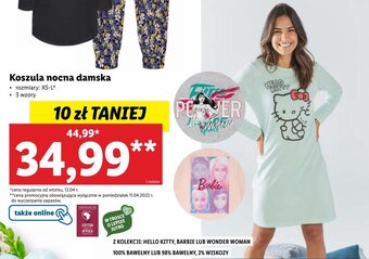 Lidl Koszula nocna damska oferta