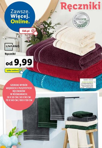 Lidl Ręczniki oferta