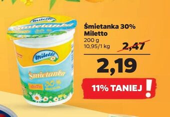 Netto Śmietanka 30% Miletto oferta