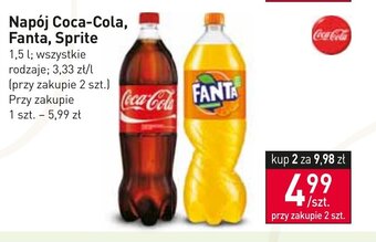 Stokrotka Napój Coca-Cola, Fanta, Sprite 1,5l oferta