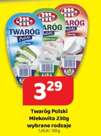 Delfin Twaróg Polski Mlekovita 230g oferta