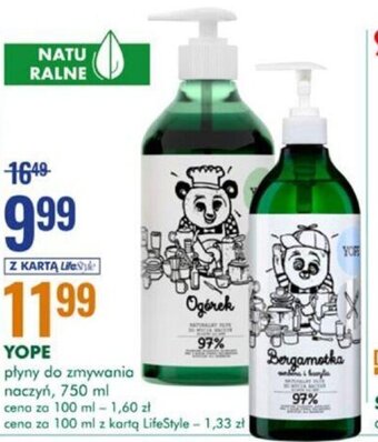 SuperPharm YOPE Płyn do naczyń 750ml oferta