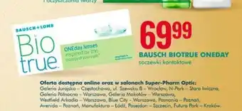 SuperPharm Bausch Biotrue oneday soczewki oferta