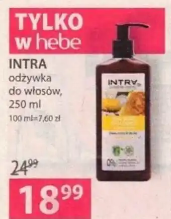 Hebe Intra odżywka do włosów 250ml oferta