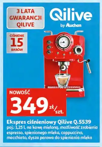 Auchan Ekspres ciśnieniowy q.5539 oferta