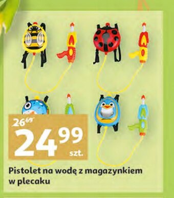 Auchan Pistolet na wodę z magazynkiem w plecaku oferta